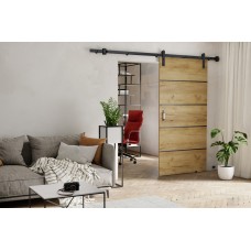 Bīdāmās istabas durvis LORNI PLUS - Loft, zelta ozols